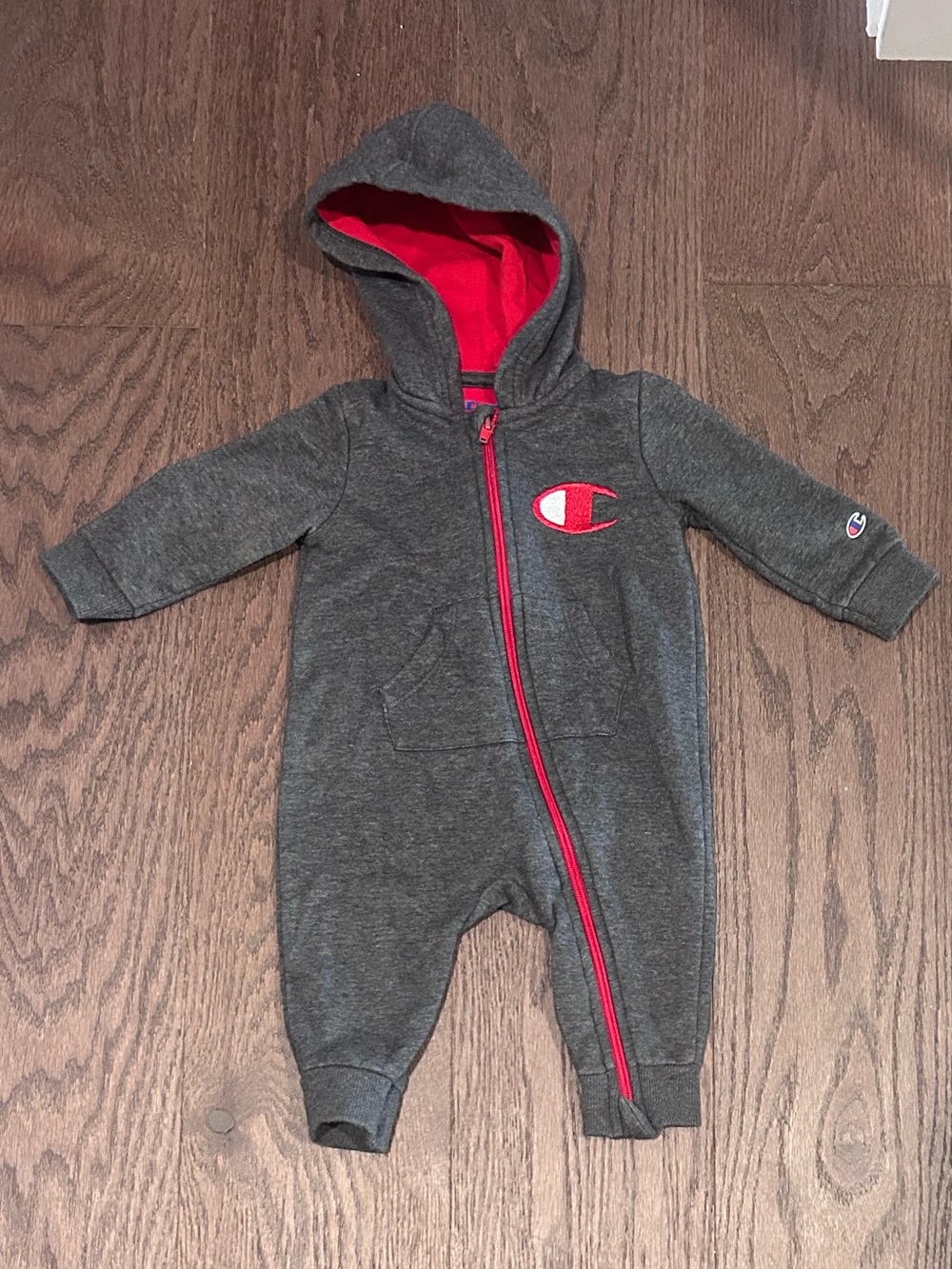 Champion Size 6 month Baby Boy's One Piece Sweatsuit Outfit